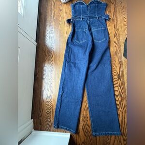 Women’s strapless jean jumper